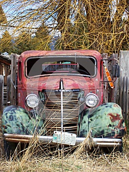 OLD ANTIQUE ABANDONED TRUCK IN IDAHO