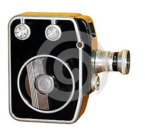 Old antique camera isolation.