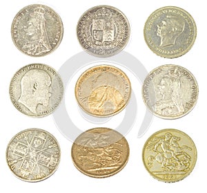 Old Antique Coins and Sovereigns