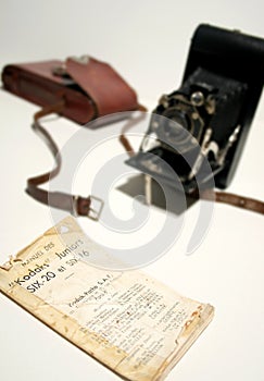Old Antique folding Camera Manual