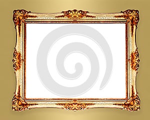 Old antique gold frame