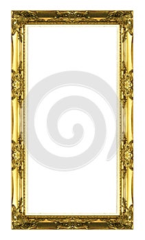 Old antique gold picture frame