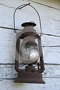 Old antique lantern photo