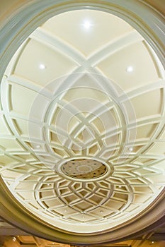 Old antique plaster ceiling