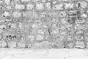 Old antique stone wall and pavement texture