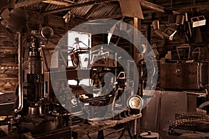 Old antique vintage workshop