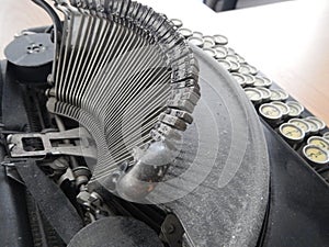 Old antiquie office typewriter machine