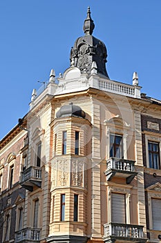 Old apartment building in Debrecen city, Hungary