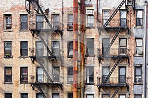 Old Apartment Buildings in New York City