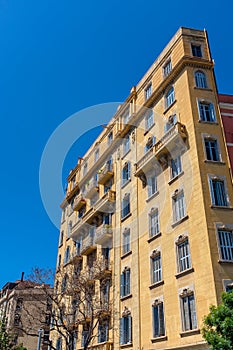 Old apartment home at La Barceloneta in Barcelona photo
