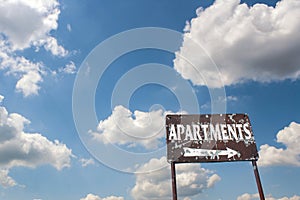 Old Apartment Sign