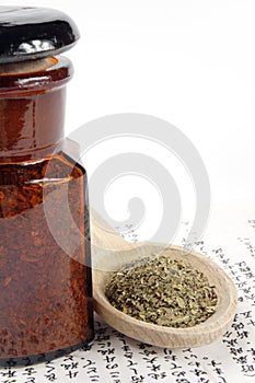 Old apothecary bottle