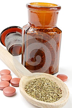 Old apothecary bottle