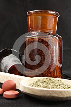 Old apothecary bottle