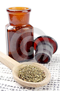 Old apothecary bottle