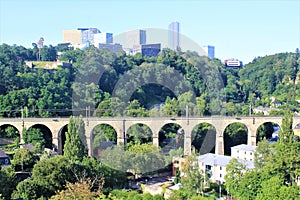 An old aqueduct in Luxembourg City, Luxembourg