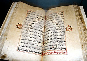 Old Arabic scriptures, open page