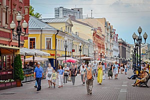 Old Arbat famous tourist street