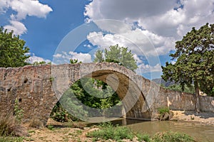 Old arch bridge on Crete, Greece
