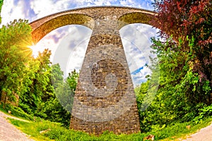 Old arch bridge in Germany