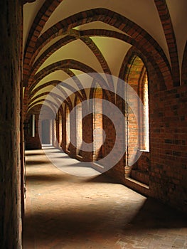 Old arched cloister photo