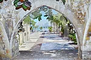 Old arches in Jaffa, Israel