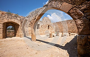 The old arches of Kolossi Castle. Kolossi. Limassol District. Cyprus