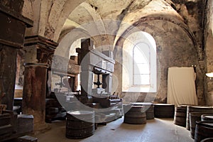 Old arches on vineyard