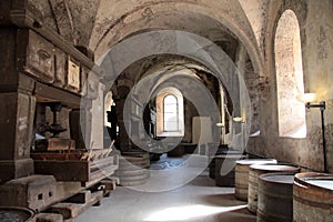 Old arches on vineyard