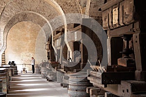 Old arches on vineyard