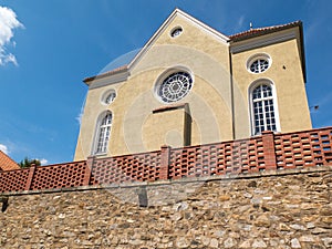 Old architechture of cesky krumlov in Czechia