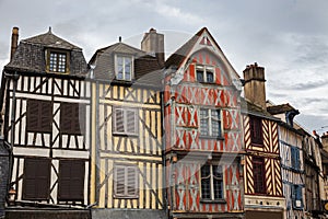 Old architecture of Auxerre photo
