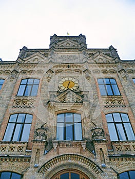 old architecture of the building of the Kiev Polytechnic Institute