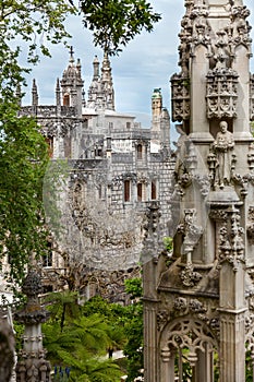 Old Architecture in Europe / Quinta da Regaleira Palace in Sintra, Lisbon photo