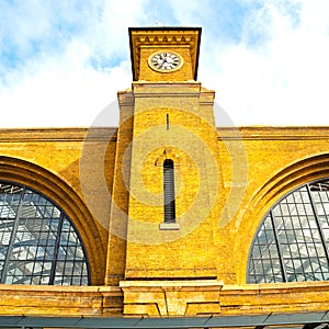 old architecture in london england windows and brick exterior