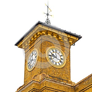 old architecture in london england windows and brick exterior