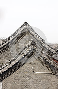 Old architecture roof details