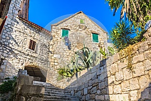 Old architecture in town Split, Croatia.