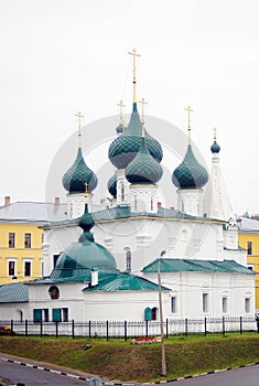 Old architecture of Yaroslavl city, Russia