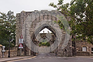 The old archway in St Andrews, Scotland, UK