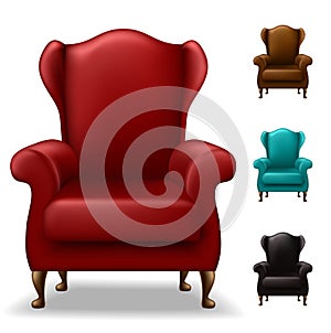 Old armchair set