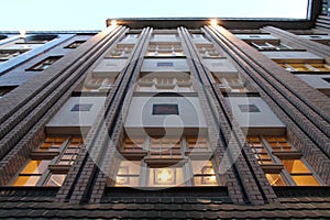 old art nouveau (or jugendstil) building (hackesche hÃ¶fe) in berlin (germany)