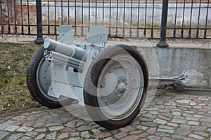 Old artillery cannon