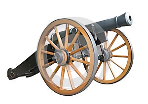 Old artillery cannon