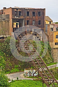 Old ascensor at Valparaiso