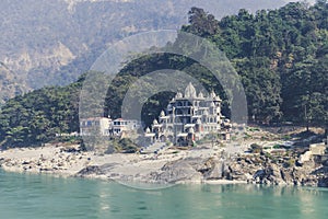 Old Ashram on the Bank of the Ganges river