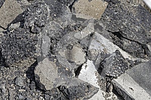 Old asphalt covering