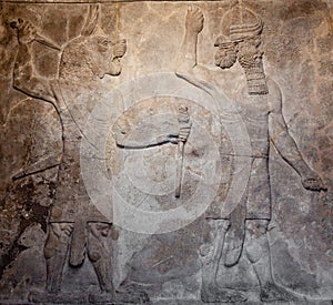 Old assyrian relief