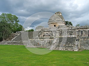 Old astronomic maya temple