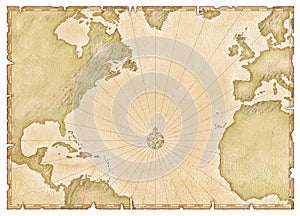 Old Atlantic Map